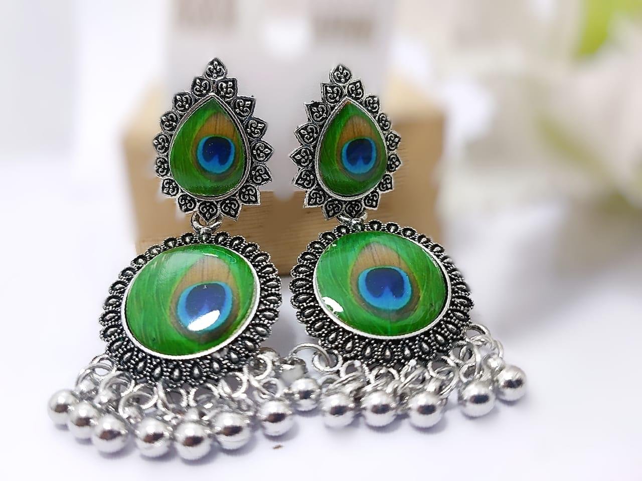 Peacock's Elegance Earrings