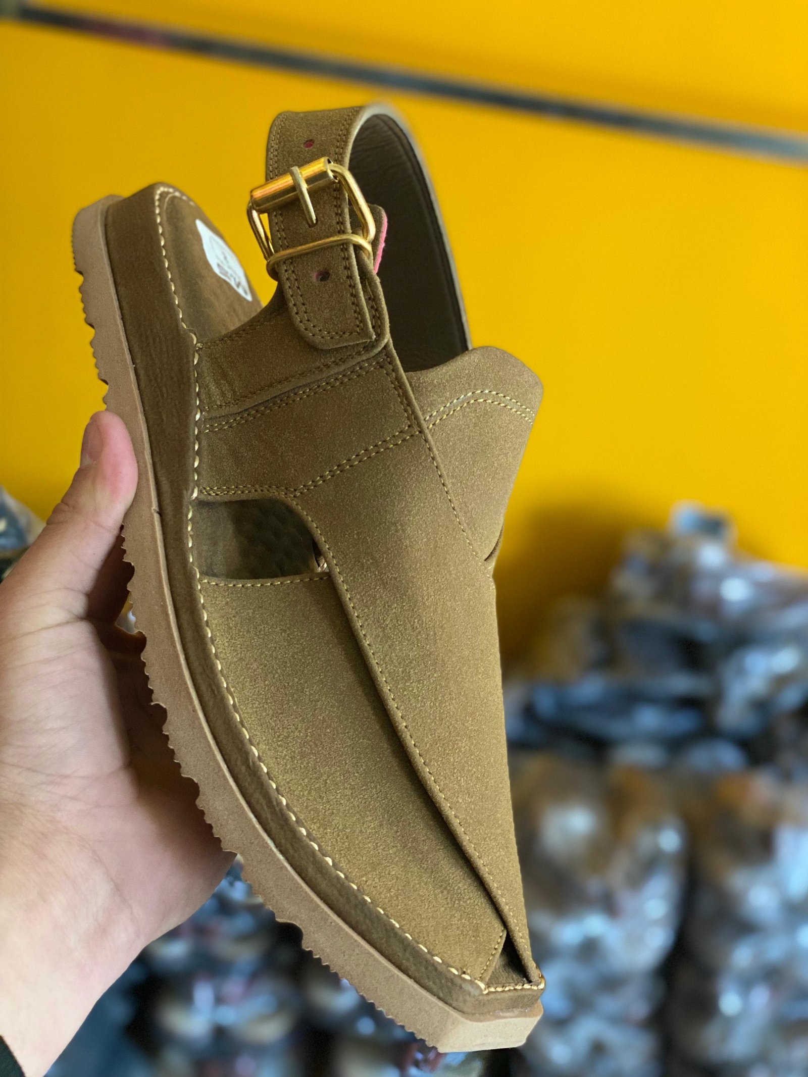 Premium Suede Peshawari Chappal thumbnail